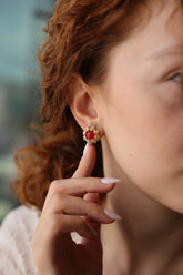 Coral Boucles d'oreilles